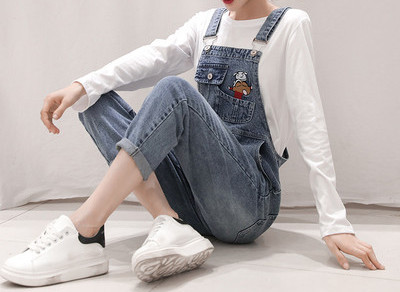 Salopeta casual dama cu iepure brodat