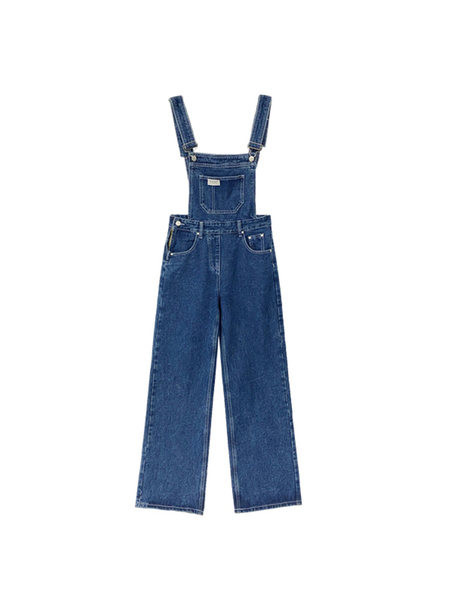 Νέο μοντέο γυναικεία ολόσωμη φόρμα ζιν - μπλε και μαύρο χρώμα