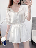 Γυναικείες casual ολόσωμες φόρμες με φερμουάρ και κορδόνια