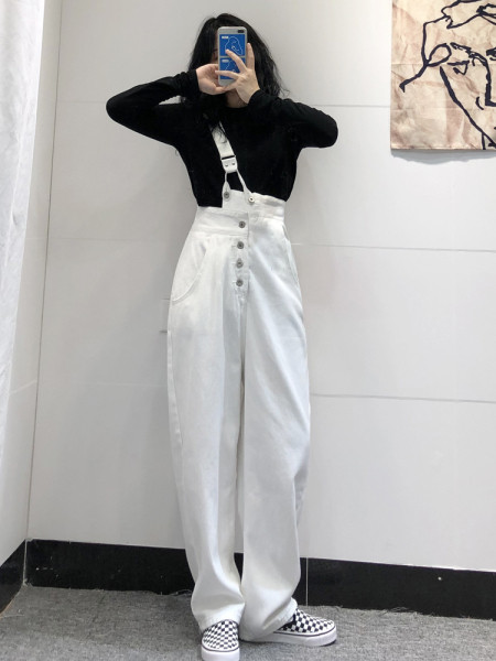 Salopetă elegantă de damă cu model drept pe un umăr