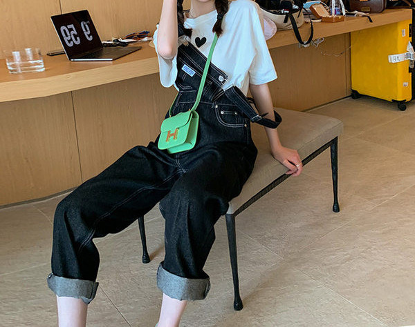 Model nou de salopete de dama de culoare neagra