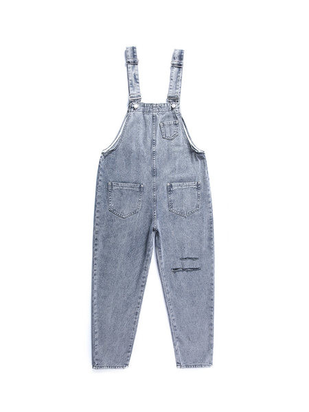 Salopeta dama model lat cu buzunare si motive rupte