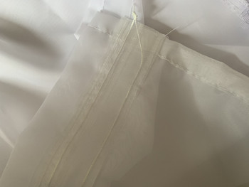 Перде с ширит лента Tessa, 350x150 cm, 100% Полиестер, Бял