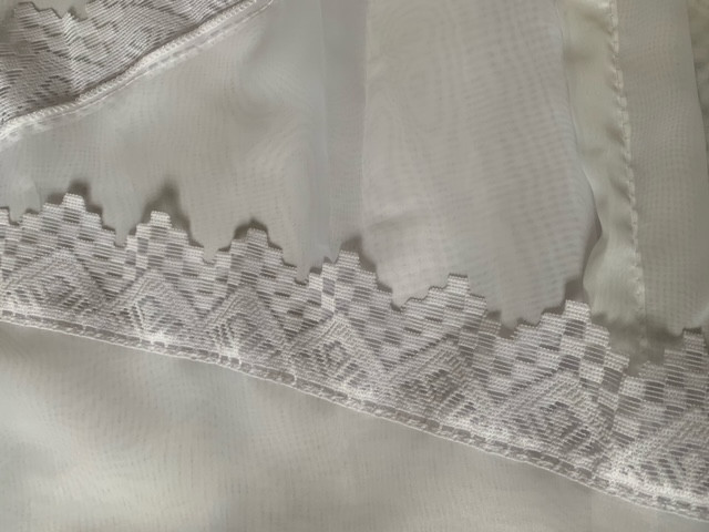 Перде с ширит лента Tessa, 350x150 cm, 100% Полиестер, Бял