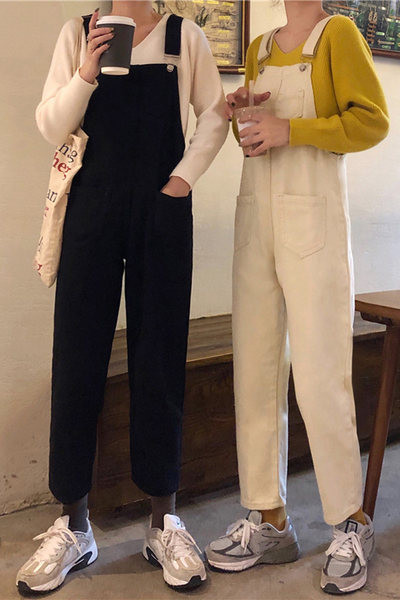 Salopeta de dama cu buzunare si bretele