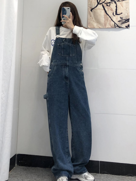 Salopeta dama cu bretele - model lat