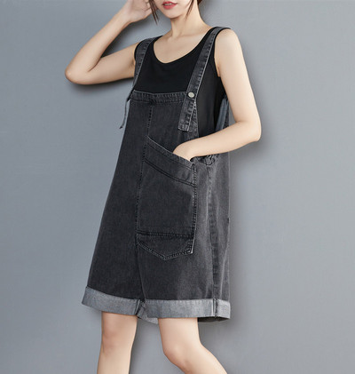 Salopeta de dama moderna cu buzunar si bretele