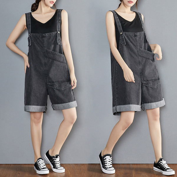 Salopeta de dama moderna cu buzunar si bretele