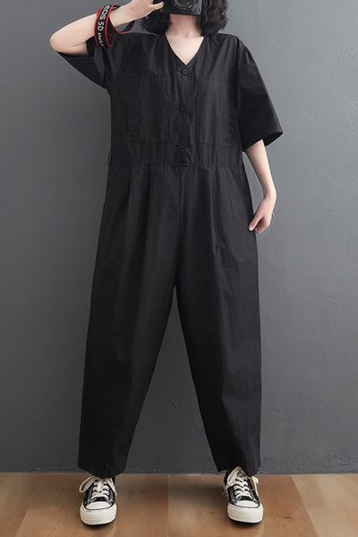 Salopeta de dama cu cravate si maneci scurte