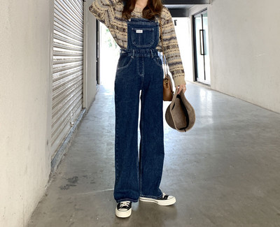 Γυναικείες ολόσωμες φόρμες με τσέπες-ρετρό στιλ