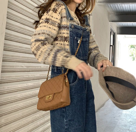 Γυναικείες ολόσωμες  φόρμες με τσέπες-ρετρό στιλ