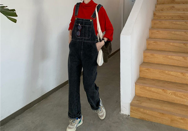 Salopeta casual dama cu buzunare