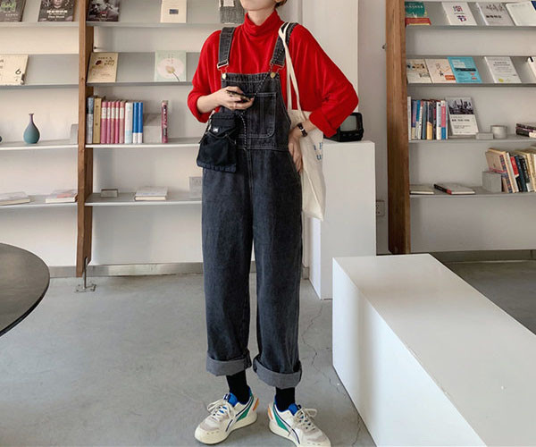 Salopeta casual dama cu buzunare