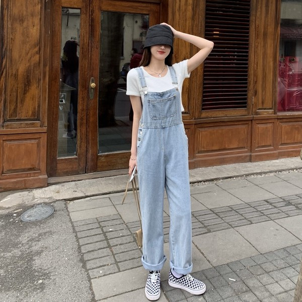 Ženski traper kombinezon - retro model