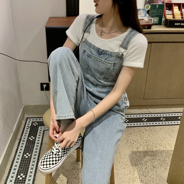 Ženski traper kombinezon - retro model