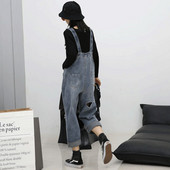 Γυναικείες ολόσωμες φόρμες τζιν με σκισμένα μοτίβα και τσέπες