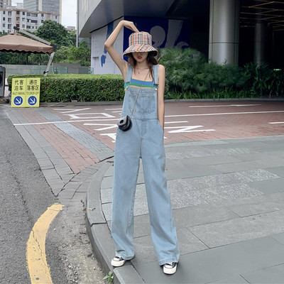 Ležerni traper kombinezon - široki ženski model