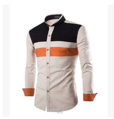 Aktualna muška košulja sa klasičnom kragnom i gumbima