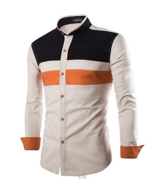 Aktualna muška košulja sa klasičnom kragnom i gumbima