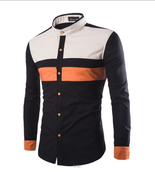 Aktualna muška košulja sa klasičnom kragnom i gumbima