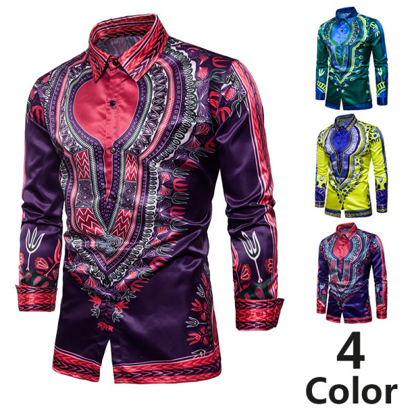 Moodne liibuva mustriga meestesärk