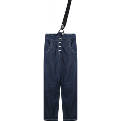 Salopeta de dama moderna cu nasturi si curea