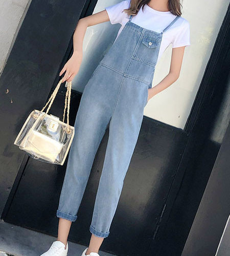 Γυναικείες casual φόρμες με λεπτά τιραντάκια και τσέπες