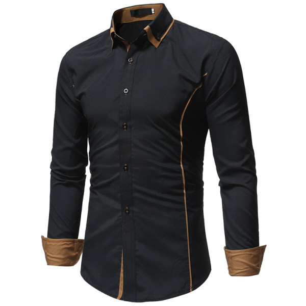 Cămașă casual pentru bărbați, cu guler clasic
