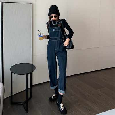 Γυναικεία αθλητική ολόσωμη τζιν φόρμα με τσέπη