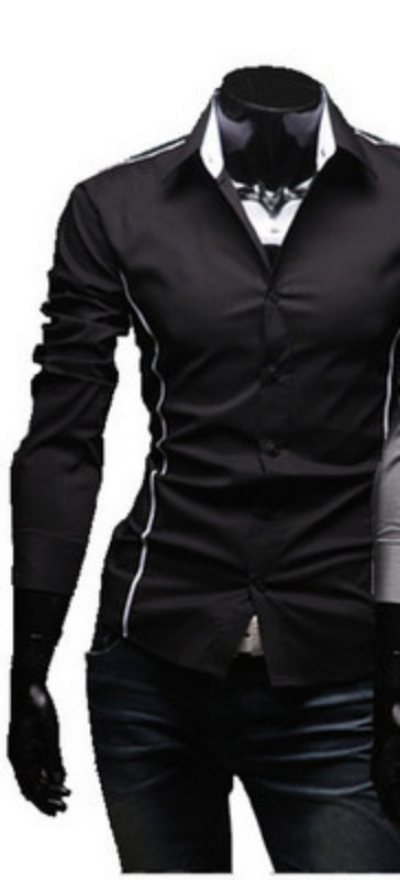 Cămașă de ultimă oră pentru bărbați, cu guler clasic și mâneci lungi