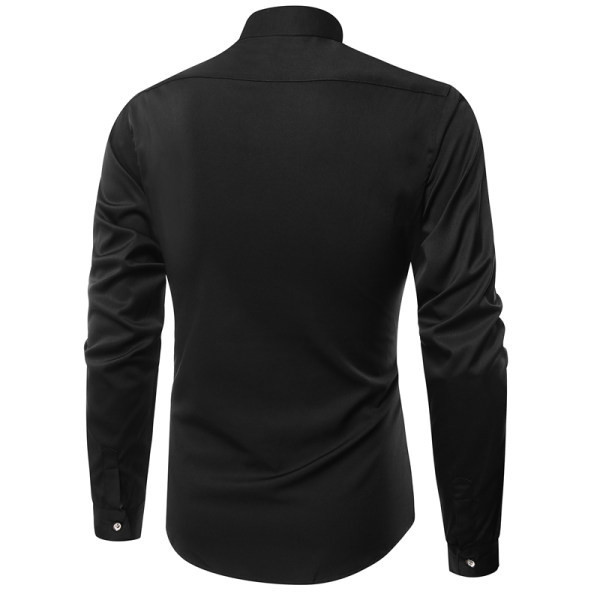 Cămașă pentru bărbați cu model și model cu mâneci lungi