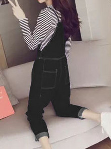 Set de zi cu zi pentru femei - salopetă și bluză