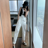 Salopeta de dama moderna cu o curea si nasturi