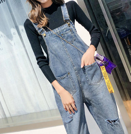 Salopeta dama model lat cu buzunare