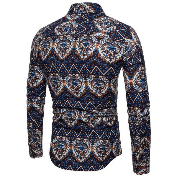 Cămașă de ultimă oră pentru bărbați cu model și mâneci lungi în două modele