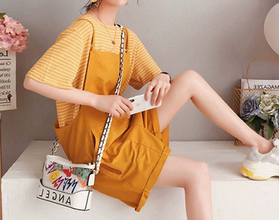 Salopetă și tricou de damă în trei culori