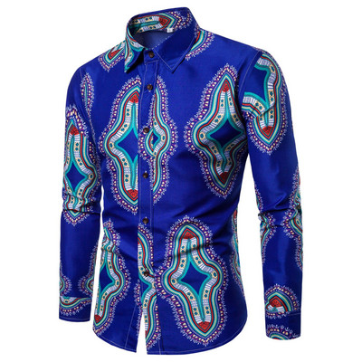 Ανδρικό casual πουκάμισο με φλοράλ σχέδιο