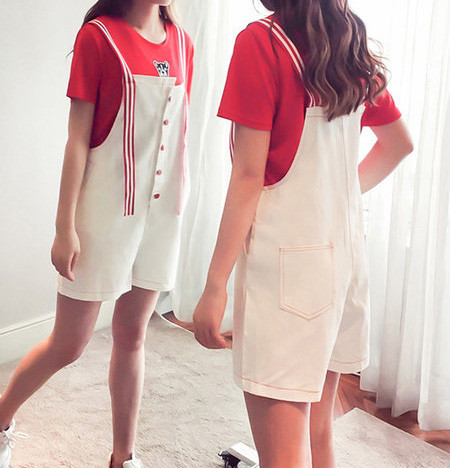 Ženski dnevni set iz dva dijela - kombinezon i majica