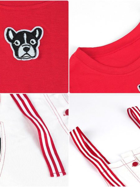 Ženski dnevni set iz dva dijela - kombinezon i majica