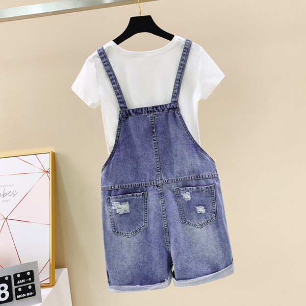 Salopetă scurtă casual de damă cu model rupt