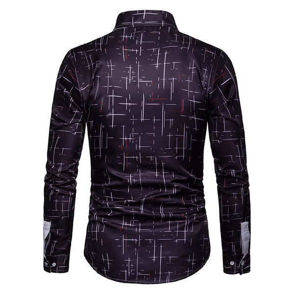 Μοντέρνο ανδρικό πουκάμισο με κλασικό κολάρο