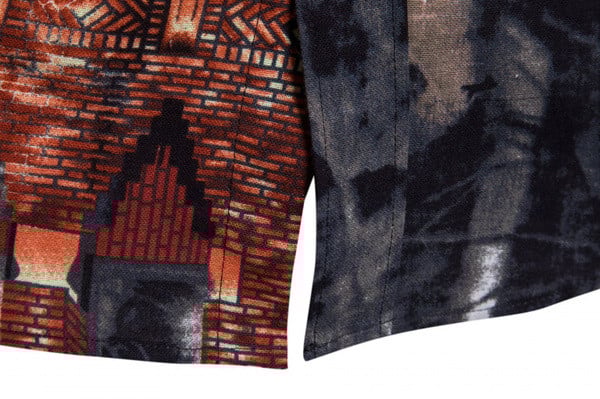 Cămașă actuală pentru bărbați cu model mulat