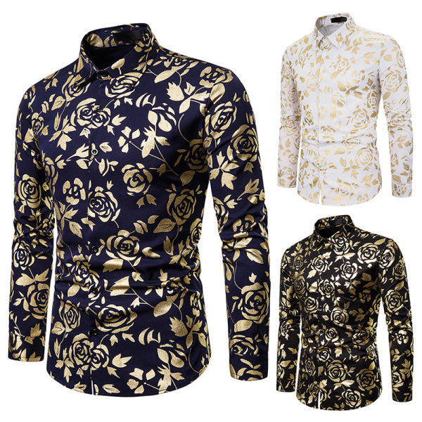 Cămașă modernă pentru bărbați cu aplicație model montată