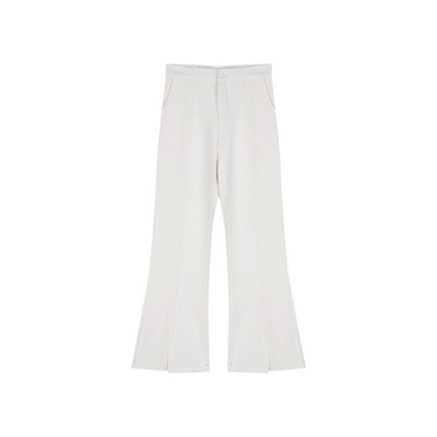 Novi model ženskih hlača sa visokim strukom i prorezima u crnoj boji