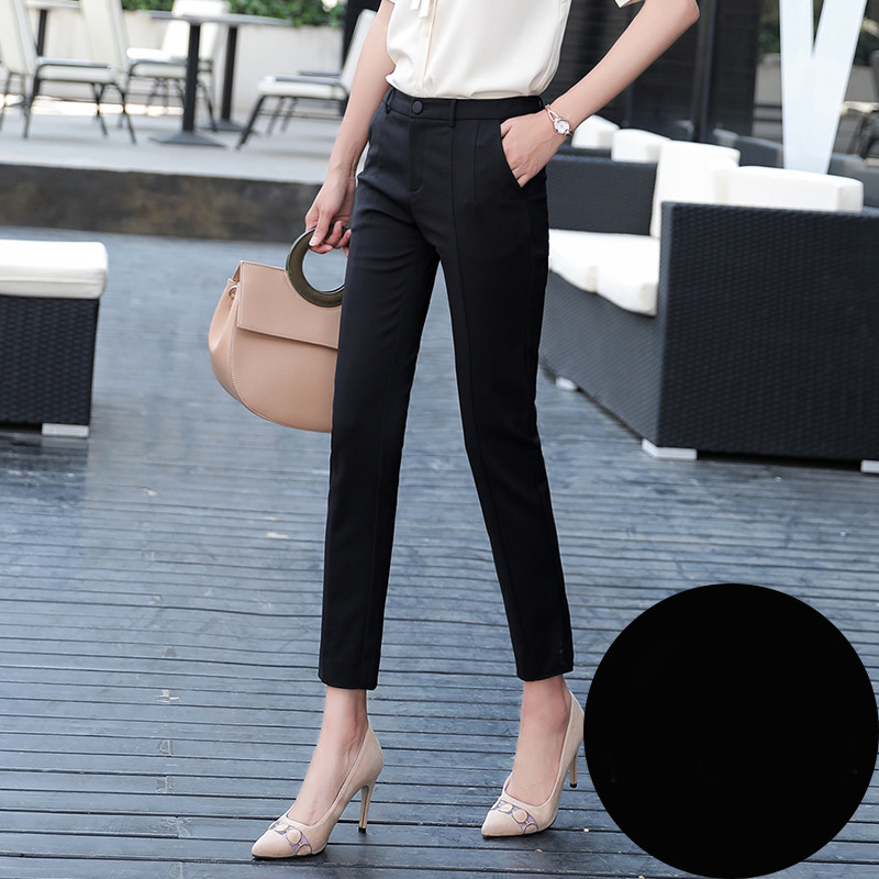 Дамски стилен панталон с висока  талия  