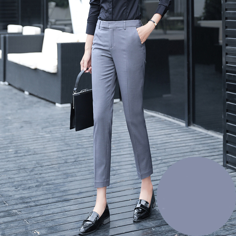 Дамски стилен панталон с висока  талия  