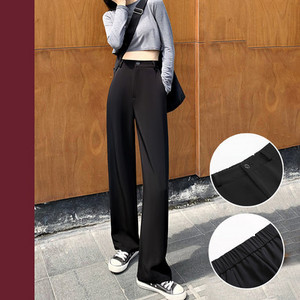 Дамски широк панталон в черен цвят -два модела