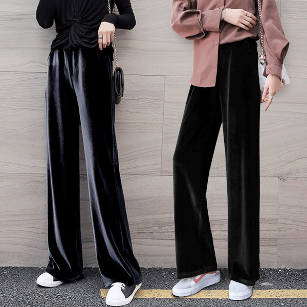 Pantaloni casual dama din catifea in mai multe culori