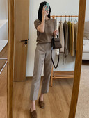 Pantaloni casual dama-model drept