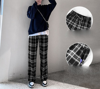 Ежедневен дамски кариран панталон в няколко цвята